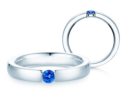 Farbsteinring Infinity Colour in Silber