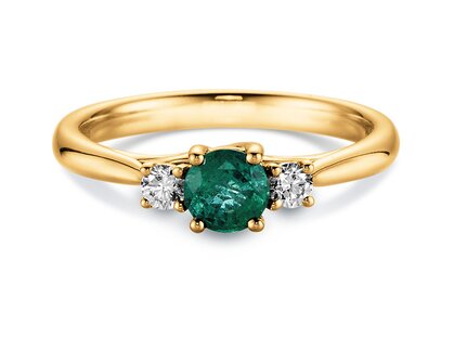 Verlobungsring Shining Emerald