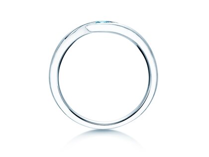 Farbsteinring Twist Colour in Silber 925/- mit Blautopas 0,05ct