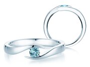 Farbsteinring Twist Colour in Silber