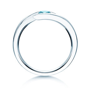 Farbsteinring Twist Colour in Silber