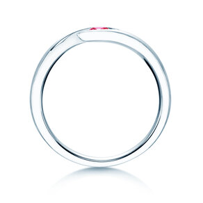 Farbsteinring Twist Colour in Silber 925/- mit Pinker Turmalin 0,05ct