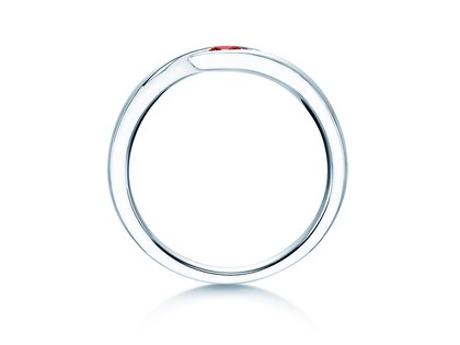 Farbsteinring Twist Colour in Silber 925/- mit Rubin 0,05ct