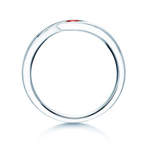 Farbsteinring Twist Colour in Silber 925/- mit Rubin 0,05ct