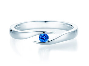 Farbsteinring Twist Colour in Silber 925/- mit Saphir 0,05ct