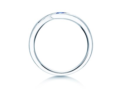 Farbsteinring Twist Colour in Silber 925/- mit Saphir 0,05ct