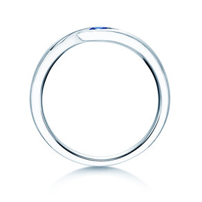 Farbsteinring Twist Colour in Silber 925/- mit Saphir 0,05ct