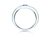 Farbsteinring Twist Colour in Silber 925/- mit Blautopas 0,05ct