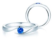 Farbsteinring Twist Colour in Silber