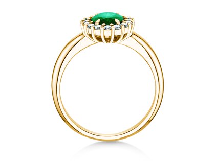 Farbsteinring Windsor Royal in Gelbgold