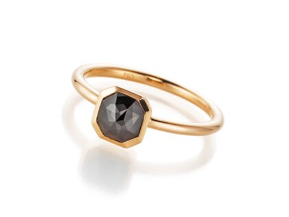 Diamantring Black Octagon