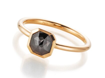 Diamantring Black Octagon