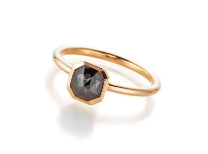 Diamantring Black Octagon