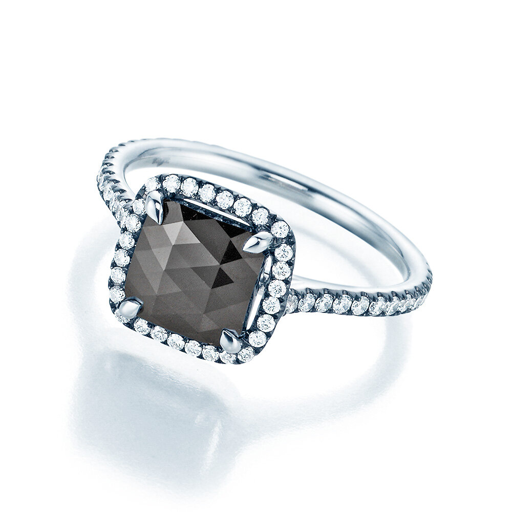 Diamantring Deep in Love in 18K Weißgold mit Spinelle 1,77ct