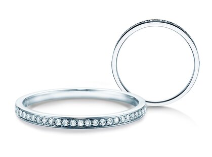 Eternityring Alliance in Platin 950/- mit Diamanten 0,125ct G/SI