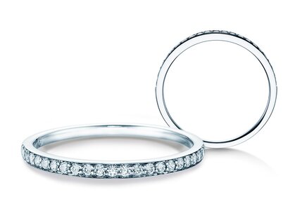 Eternityring Alliance in 18K Weißgold mit Diamanten 0,21ct G/SI