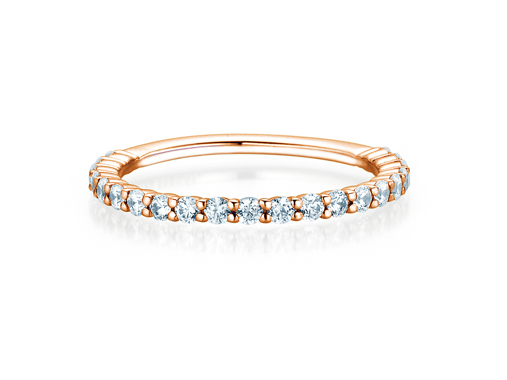 Eternityring Dawn in 14K Roségold mit Diamanten 0,53ct G/SI