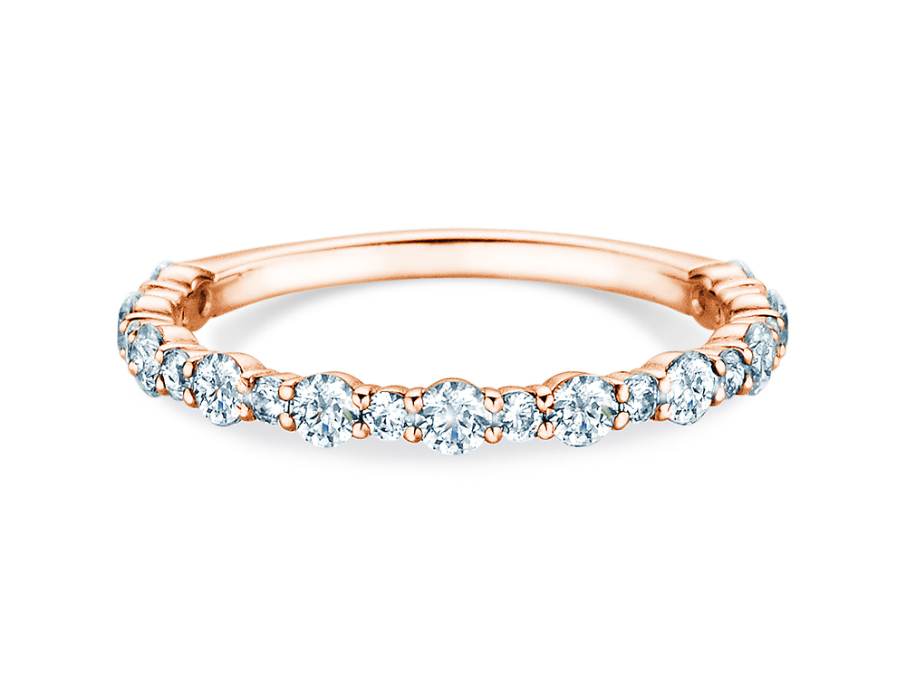 Eternityring Diamond Pulse in 14K Roségold mit Diamanten 0,59ct G/SI