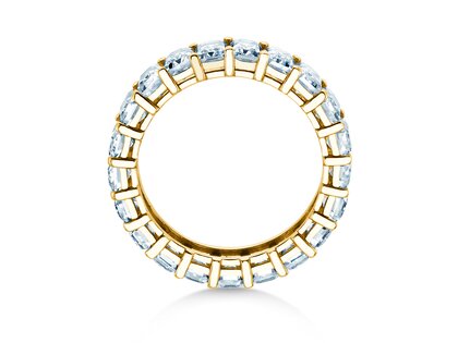 Eternityring Emerald Cut Eternity in Gelbgold