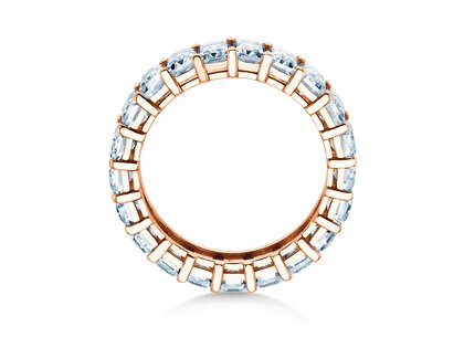Eternityring Emerald Cut Eternity in Roségold