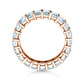 Eternityring Emerald Cut Eternity in Roségold