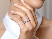 Ring Emerald Cut Eternity Labordiamant