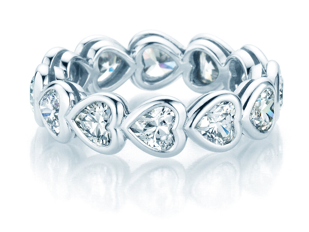 Ring Full of Hearts in 14K Weißgold mit Labordiamanten 1,28ct E/VS