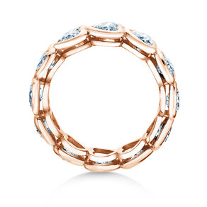 Eternityring Full of Hearts in Roségold