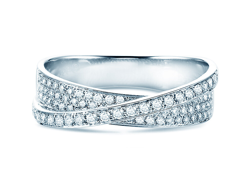 Eternityring Magic Bond Big in 18K Weißgold mit Diamanten 0,45ct G/SI
