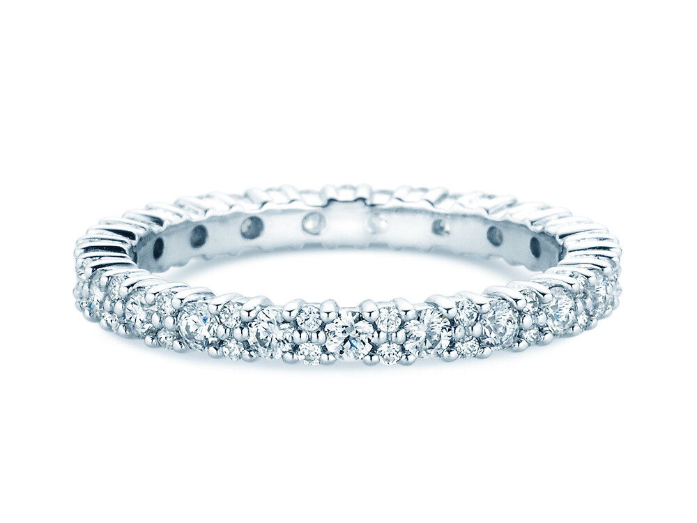 Eternityring Morse in 14K Weißgold mit Diamanten 0,84ct G/SI