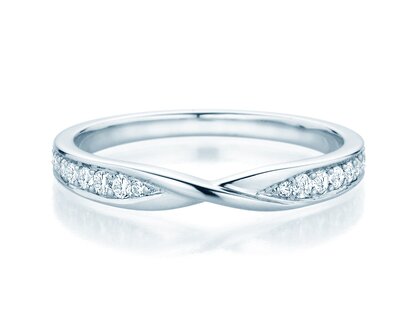 Eternityring Spin Diamonds in Weißgold