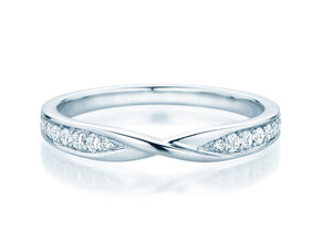 Eternityring Spin Diamonds in Weißgold
