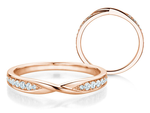 Eternityring Spin Diamonds in Roségold
