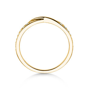 Eternityring Spin Diamonds in Gelbgold