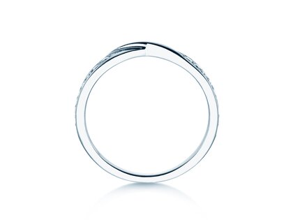 Eternityring Spin Diamonds in Weißgold