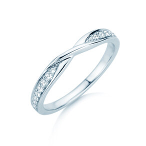 Eternityring Spin Diamonds in Weißgold