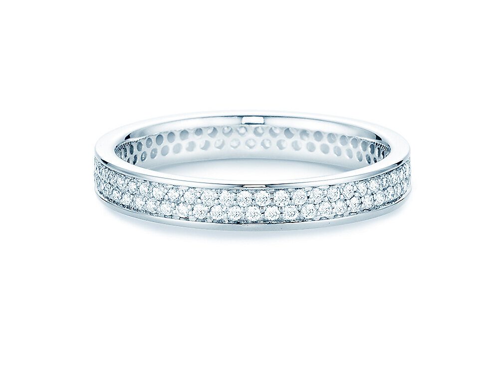 Eternityring Studded Blaze in 18K Weißgold mit Diamanten 0,55ct G/VS
