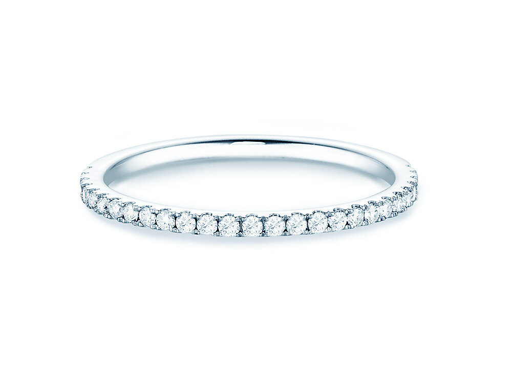 Eternityring Studded Fine Gleam in 18K Weißgold mit Diamanten 0,27ct G/VS