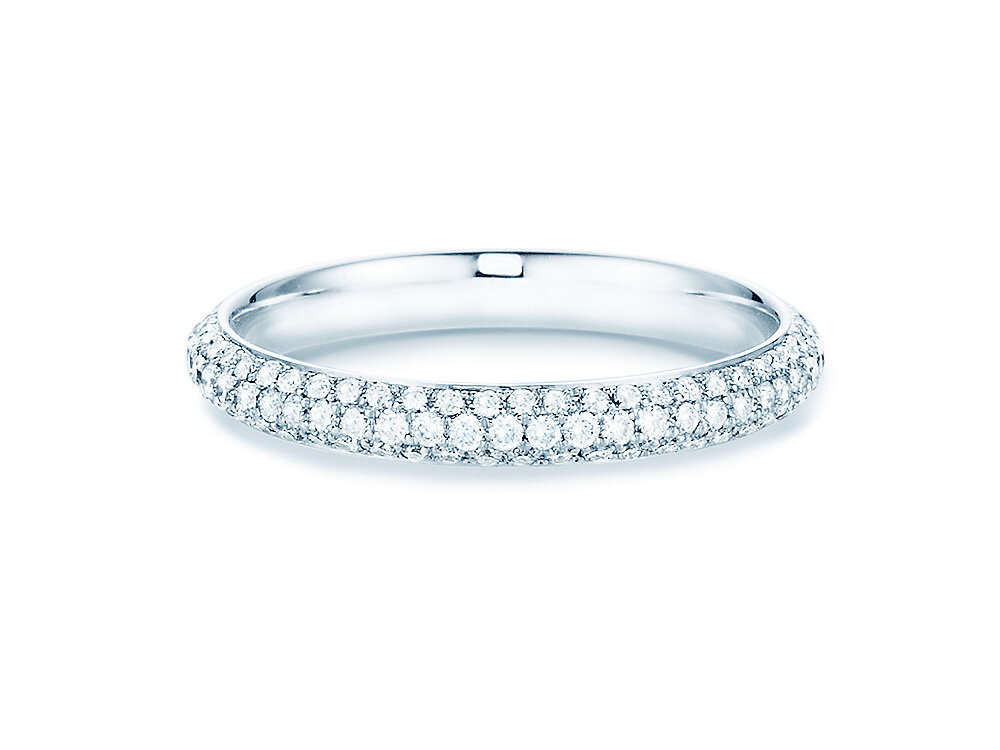 Eternityring Studded Light in 18K Weißgold mit Diamanten 0,83ct G/VS