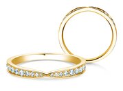 Eternityring V-Eternity in 9K Gelbgold