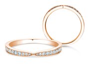 Eternityring V-Eternity in 9K Roségold