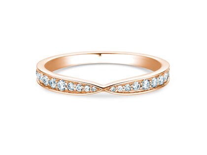 Eternityring V-Eternity in 9K Roségold
