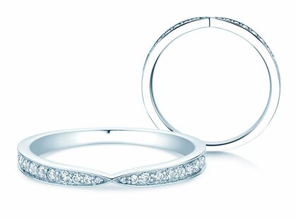 Eternityring V-Eternity in Weißgold