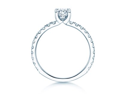 Diamantring Classic 4 Oval Pavé