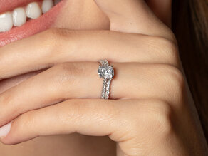 Diamantring Cushion Pavé