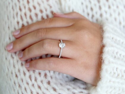 Ring Cushion Pavé Labordiamant