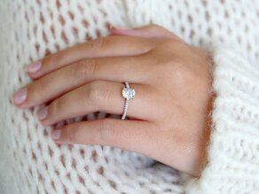 Ring Cushion Pavé Labordiamant