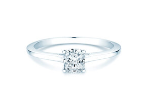 Diamantring Cushion in 9K Weißgold mit Diamant 1,00ct