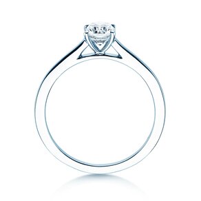 Diamantring Cushion in 9K Weißgold mit Diamant 1,00ct