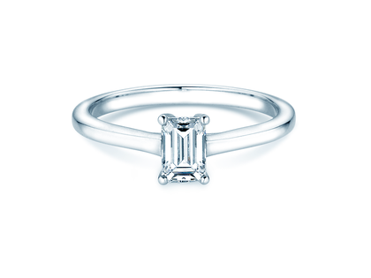Diamantring Emerald Cross in 9K Weißgold mit Diamant 1,00ct